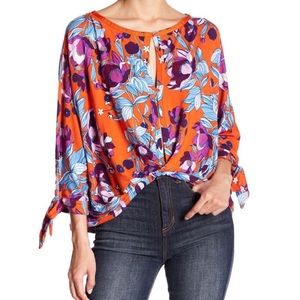 Free People Keepin’ On Orange Festival Top